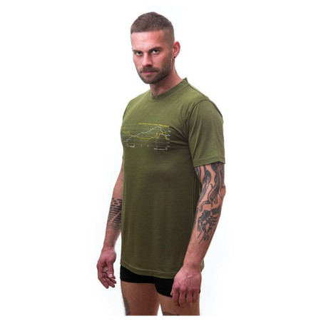 Tricou bărbați Sensor Merino Wool Active PT Track (short sleeve)