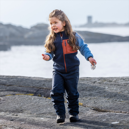 Hanorac copii Didriksons Anten Kids Fullzip 2 Winter Blue