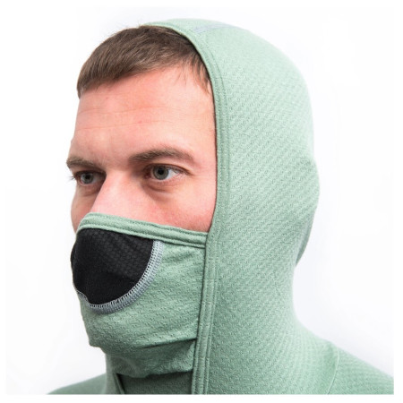 Tricou funcțional bărbați Sensor Merino DF cu mân. lungă și glugă