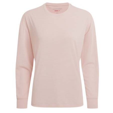 Tricou femei Craghoppers NosiLife SolarShield+ Long Sleeved T-Shirt bej Sherbert