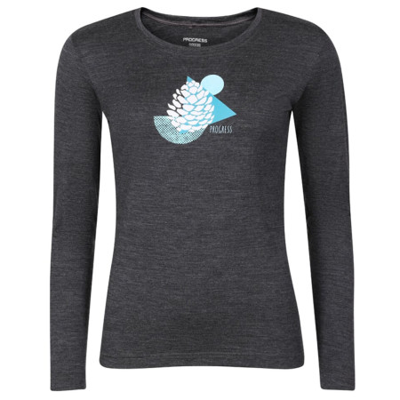 Tricou funcțional femei Progress Hela "Cone" gri šedý melír
