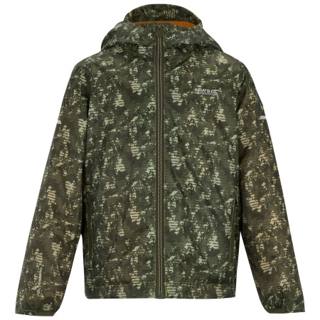 Geacă copii Regatta Printed Lever II LiSagLinCamo verde închis LiSagLinCamo