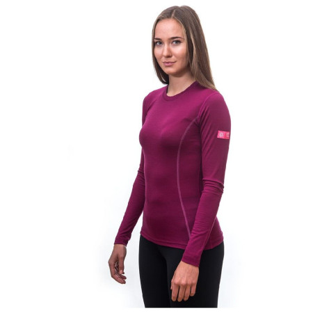 Tricou funcțional femei Sensor Merino Wool Active mân. lungă