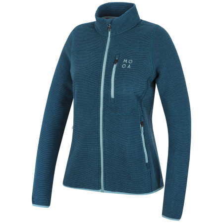 Hanorac femei MOOA Velmo fleece 210 albastru lagoon blue