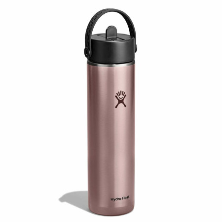 Termos Hydro Flask 24 Oz Lightweight Wide Flex Straw Cap roz QUARTZ