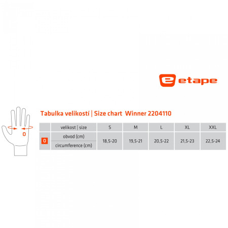 Mănuși de ciclism bărbați Etape Winner