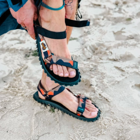 Sandale bărbați Gumbies Scrambler Khaki a Orange