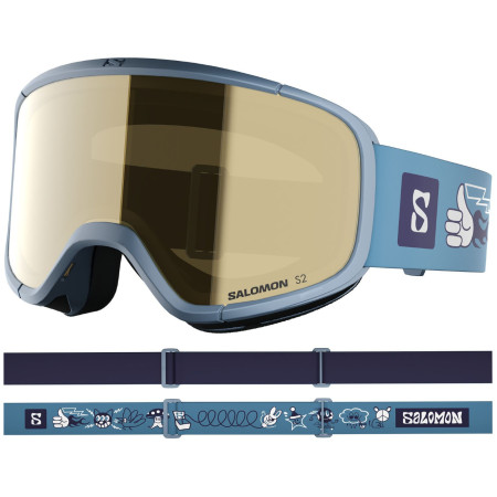 Ochelari de schi copii Salomon Rio albastru Smoke Blue