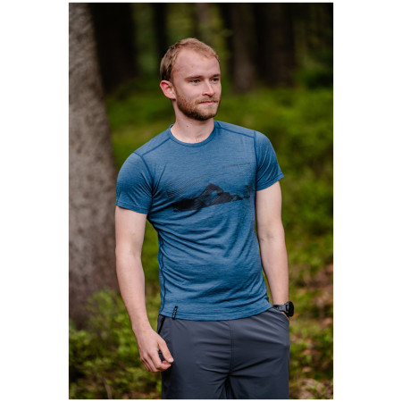 Tricou bărbați MOOA Merino Lyolite Highlander 150 Short