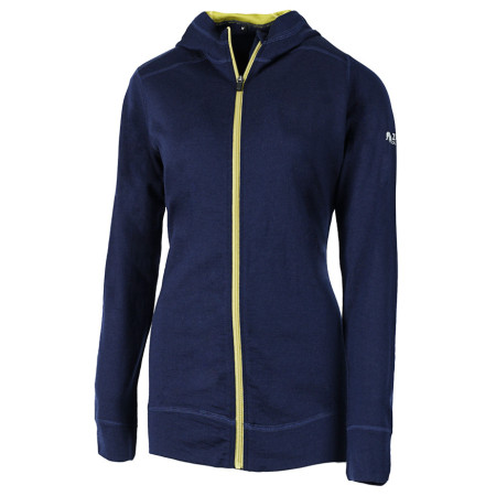 Hanorac femei Zulu Merino Hoodie Full Zip albastru