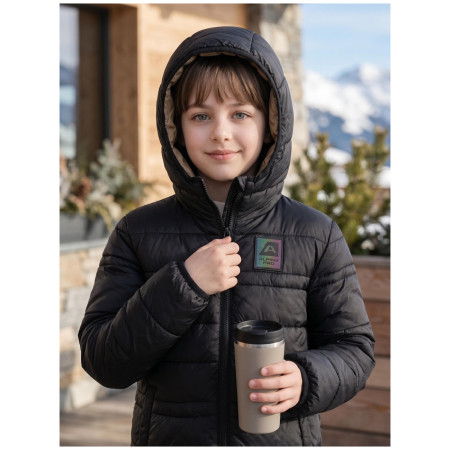 Geacă de iarnă copii Alpine Pro Douwo Black