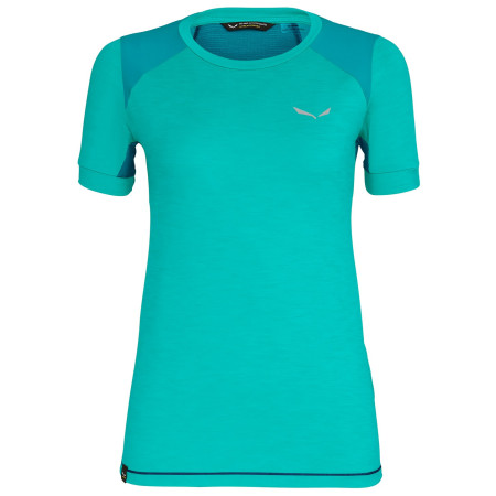 Tricou femei Salewa Pedroc Hybrid Dry W S/S Tee verde
