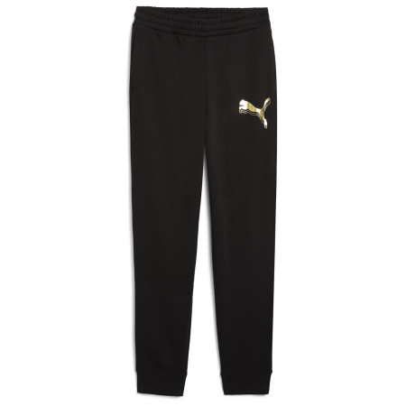 Pantaloni jogging femei Puma ESS METALLIC Sweatpants FL negru PUMA Black-Metallic Gold