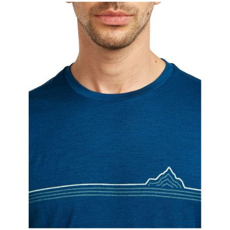 Tricou bărbați Icebreaker Men Merino 150 Tech Lite SS Tee Range Stripes