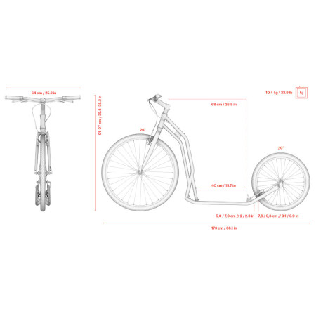 Trotinetă Yedoo Yedoo Around the World 2620