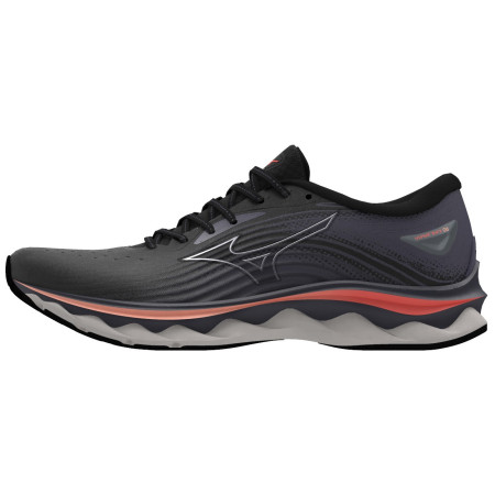 Încălțăminte de alergat pentru femei Mizuno Wave Sky 6 negru Black/Quicksilver/HotCoral