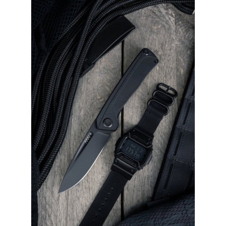 Briceag Acta non verba Z200 DLC/Plain Edge, G10/Lock Black