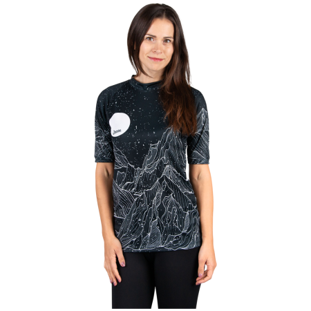Tricou funcțional femei Drexiss All Diamond Beach Black Coolmax