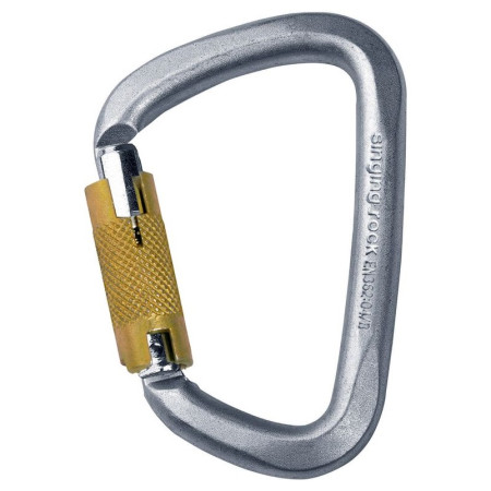 D Carabină Singing Rock din oțel Triple Lock 50 kN