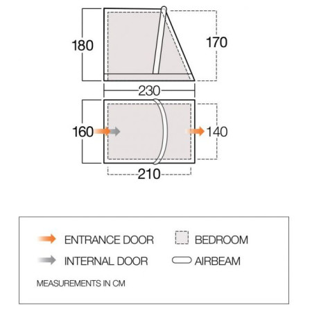 Extensie de cor Vango Tall Annex Elements ProShield - Balletto & Tuscany