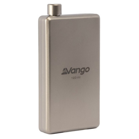 Sticlă plată Vango Titanium Hip Flask 120ml argintiu Titanium