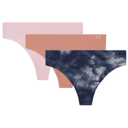 Chiloți femei Under Armour UA Pure Stretch No Snow Thong - Novelity 3PK gri Gray