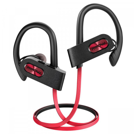Căști sportive bluetooth MPOW Flame 2 negru/roșu