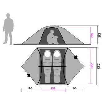 Cort turistic Hannah Eagle 2