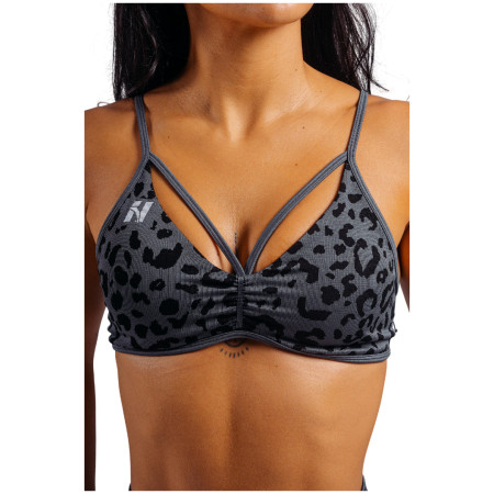 Bustieră Nebbia Medium Support Leopard Sports Bra Primal