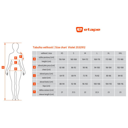 Tricou de ciclism femei Etape Violet