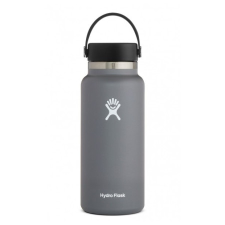 Sticlă termică Hydro Flask Wide Mouth 32 oz gri Stone