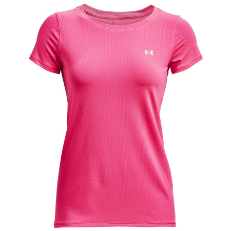 Tricou funcțional femei Under Armour HG Armour SS roz/violet Electro Pink / / Metallic Silver