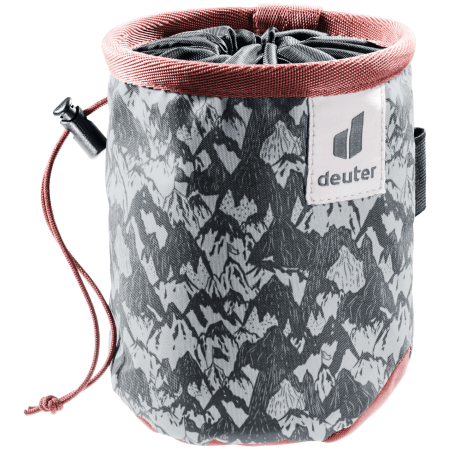 Săculeț pentru magneziu Deuter Gravity Chalk Bag I gri redwood scratches-graphite