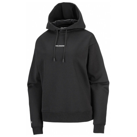 Hanorac femei Salomon Logo Hoodie W negru DEEP BLACK