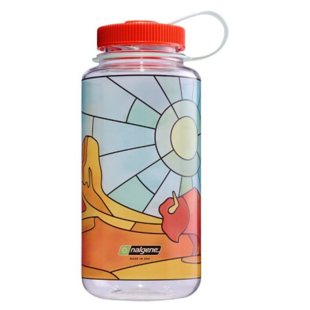 Sticlă Nalgene Wide Mouth 1l Clear Stained Glass