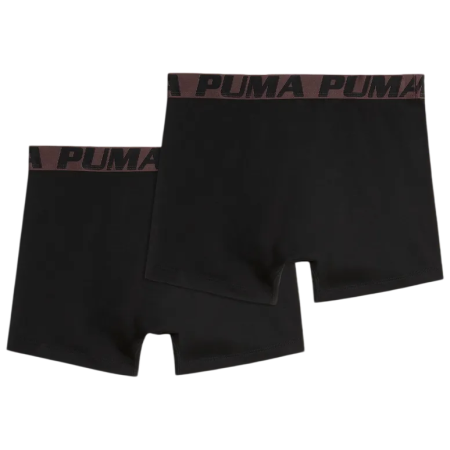 Boxeri bărbați Puma Striped Elastic Boxers 2P black