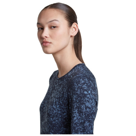 Tricou funcțional femei Icebreaker Women M 200 Oasis LS Crewe Moss BloomAOP