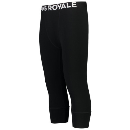 Colanți bărbați Mons Royale Cascade Merino Flex 200 3/4 Legging negru