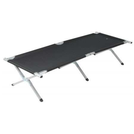 Șezlong Bo-Camp Cross-Legged bed L negru/gri