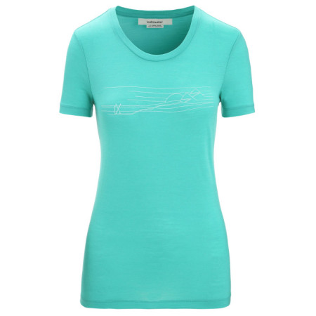 Tricou femei Icebreaker Tech Lite II SS Tee Ski Stripes
