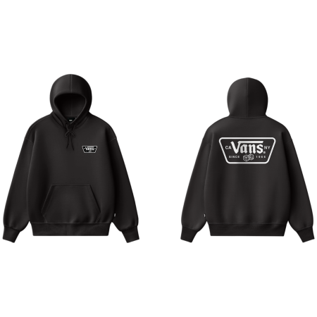 Hanorac bărbați Vans Knu Patch Pullover negru Black