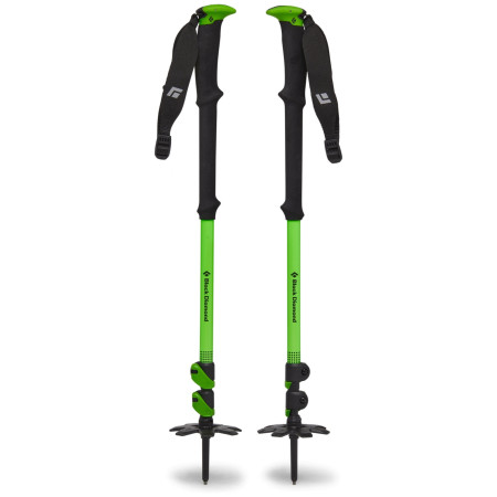 Bețe de schi alpinism Black Diamond Expedition WR 3 verde