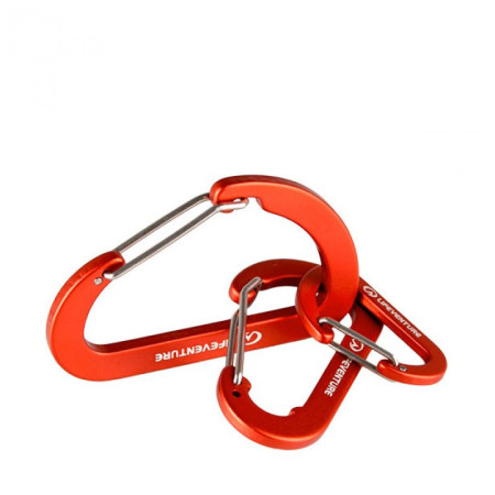 Carabină Lifeventure Karabiners (3 Pack) roșu