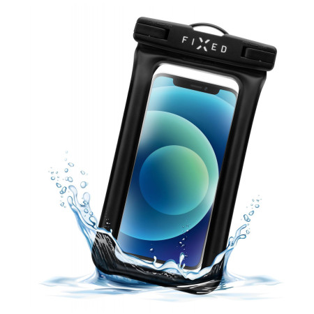 Husă impermeabilă telefon Fixed Float Edge negru