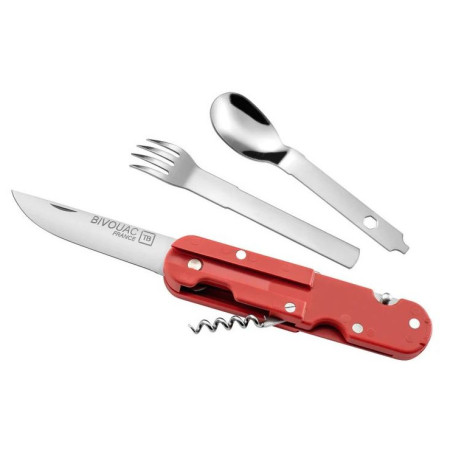 Cuțit multifuncțional TB OUTDOOR Bivouac French Navy Camp Knife roșu