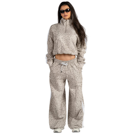 Hanorac femei Nebbia Half-Zip Leopard Sweatshirt Primal