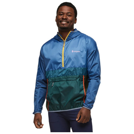 Geacă bărbați Cotopaxi Teca Half-Zip Windbreaker albastru/verde Thumbs Up