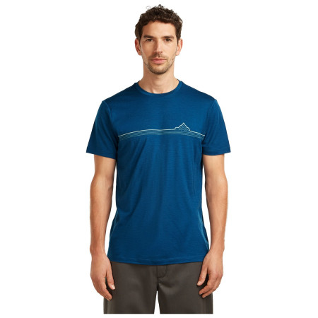 Tricou bărbați Icebreaker Men Merino 150 Tech Lite SS Tee Range Stripes