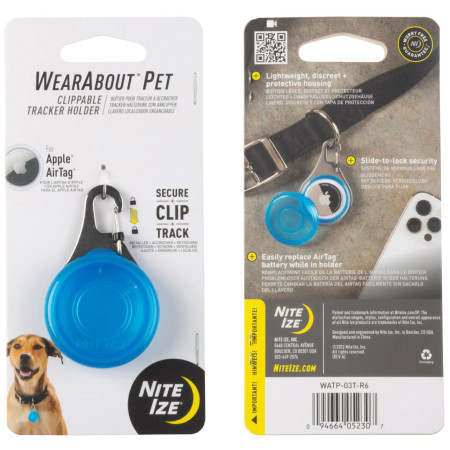 Dispozitiv de localizare pentru câini Nite Ize Apple AirTag Wearabout