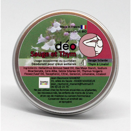 Deodorant Boma DEO Salvie și Cimbru 67 g